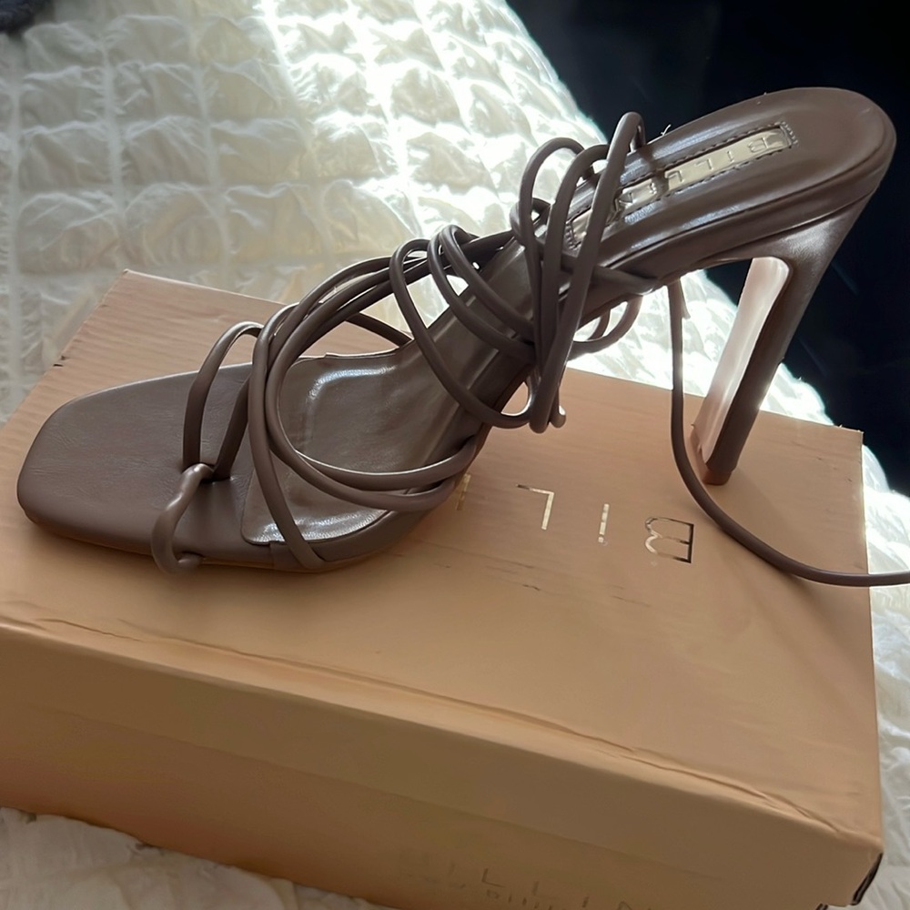Billini wrap up heels! Worn only for 30 minutes once!